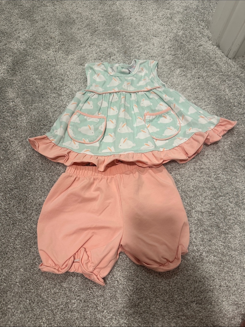 Stitchy Fish Bunny Two-Piece Outfit